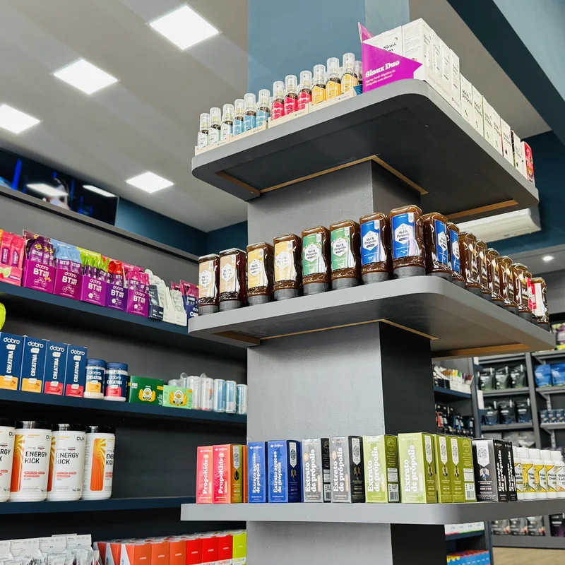 Barras proteicas e snacks na Vital Store